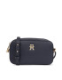 Tommy Hilfiger Дамска чанта Th Emblem Camera Bag AW0AW15179 Тъмносин - Pepit.bg