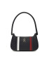 Tommy Hilfiger Дамска чанта Th Emblem Shoulder Bag Corp AW0AW15114 Тъмносин - Pepit.bg