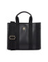 Tommy Hilfiger Дамска чанта Th Identity Small Tote AW0AW15575 Черен - Pepit.bg