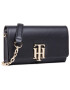 Tommy Hilfiger Дамска чанта Th Lock Mini Crossover AW0AW08866 Черен - Pepit.bg