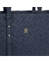 Tommy Hilfiger Дамска чанта Th Soft Tote Mono AW0AW15583 Тъмносин - Pepit.bg