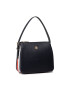 Tommy Hilfiger Дамска чанта Th Timeless Shoulder Bag Corp AW0AW11539 Тъмносин - Pepit.bg