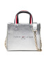 Tommy Hilfiger Дамска чанта Tommy Shopper Micro Tote AW0AW10800 Сребрист - Pepit.bg