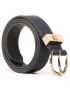 Tommy Hilfiger Дамски колан Oval Buckle Belt 2.5 AW0AW08545 Тъмносин - Pepit.bg