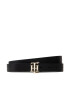 Tommy Hilfiger Дамски колан Th Logo 2.5 AW0AW10590 Черен - Pepit.bg