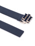 Tommy Hilfiger Дамски колан Th Outline Logo Belt Girls AW0AW12159 Тъмносин - Pepit.bg