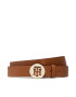 Tommy Hilfiger Дамски колан Th Round Belt 3.0 AW0AW10585 Кафяв - Pepit.bg