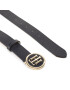 Tommy Hilfiger Дамски колан Th Round Buckle Belt 3.0 AW0AW08605 Тъмносин - Pepit.bg