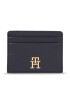 Tommy Hilfiger Дамски портфейл Iconic Tommy Cc Holder AW0AW15897 Тъмносин - Pepit.bg