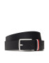 Tommy Hilfiger Детски колан Leather Belt AU0AU01677 Тъмносин - Pepit.bg