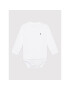 Tommy Hilfiger Детско боди Baby Solid KN0KN01408 Бял Regular Fit - Pepit.bg