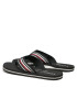 Tommy Hilfiger Джапанки Corporate Stripes Beach Sandal FM0FM04407 Черен - Pepit.bg