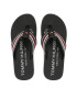 Tommy Hilfiger Джапанки Corporate Stripes Beach Sandal FM0FM04407 Черен - Pepit.bg