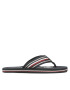 Tommy Hilfiger Джапанки Corporate Stripes Beach Sandal FM0FM04407 Тъмносин - Pepit.bg