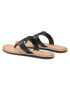 Tommy Hilfiger Джапанки Essential Leather Flat Sandal Черен - Pepit.bg