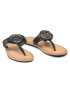 Tommy Hilfiger Джапанки Essential Leather Flat Sandal Черен - Pepit.bg