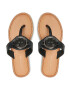 Tommy Hilfiger Джапанки Essential Leather Flat Sandal Черен - Pepit.bg