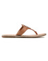 Tommy Hilfiger Джапанки Essential Leather Flat Sandal FW0FW05620 Кафяв - Pepit.bg