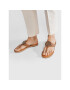 Tommy Hilfiger Джапанки Essential Leather Flat Sandal FW0FW05620 Кафяв - Pepit.bg