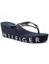 Tommy Hilfiger Джапанки Hilfiger Wedge Beach Sandal FW0FW04057 Тъмносин - Pepit.bg