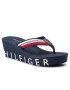 Tommy Hilfiger Джапанки Iconic Wedge Beach Sandal FW0FW03866 Тъмносин - Pepit.bg