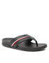 Tommy Hilfiger Джапанки Leather Toe Post Sandal FM0FM04460 Черен - Pepit.bg