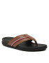 Tommy Hilfiger Джапанки Leather Toe Post Sandal FM0FM04460 Кафяв - Pepit.bg