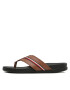 Tommy Hilfiger Джапанки Leather Toe Post Sandal FM0FM04460 Кафяв - Pepit.bg