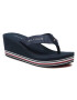 Tommy Hilfiger Джапанки Stripes Wedge Beach Sandal FW0FW05655 Тъмносин - Pepit.bg