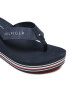 Tommy Hilfiger Джапанки Stripes Wedge Beach Sandal FW0FW05655 Тъмносин - Pepit.bg