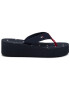 Tommy Hilfiger Джапанки Th Flag Mid Wedge Beach Sandal FW0FW04626 Тъмносин - Pepit.bg