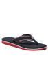 Tommy Hilfiger Джапанки Th Hardware Flat Beach Sandal FW0FW06421 Тъмносин - Pepit.bg