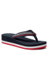 Tommy Hilfiger Джапанки Th Shiny Stripe Flip Flop FW0FW05822 Тъмносин - Pepit.bg