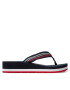 Tommy Hilfiger Джапанки Th Shiny Stripe Flip Flop FW0FW05822 Тъмносин - Pepit.bg