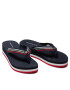 Tommy Hilfiger Джапанки Th Shiny Stripe Flip Flop FW0FW05822 Тъмносин - Pepit.bg