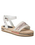 Tommy Hilfiger Еспадрили Artisanal Flatform Sandal FW0FW05769 Бял - Pepit.bg