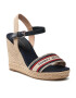 Tommy Hilfiger Еспадрили Artisanal High Wedge Sandal FW0FW05777 Тъмносин - Pepit.bg