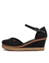 Tommy Hilfiger Еспадрили Basic Close Toe Mid Wedge FW0FW04787 Черен - Pepit.bg