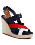 Tommy Hilfiger Еспадрили Basic Hardware High Wedge Sandal FW0FW04739 Тъмносин - Pepit.bg