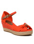 Tommy Hilfiger Еспадрили Basic Open Toe Mid Wedge FW0FW04785 Оранжев - Pepit.bg