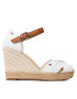 Tommy Hilfiger Еспадрили Basic Opened Toe High Wedge FW0FW04784 Бял - Pepit.bg