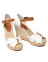 Tommy Hilfiger Еспадрили Basic Opened Toe High Wedge FW0FW04784 Бял - Pepit.bg