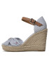 Tommy Hilfiger Еспадрили Basic Seersucker High Wedge FW0FW07160 Син - Pepit.bg