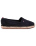 Tommy Hilfiger Еспадрили Basic Tommy Flat Espadrille FW0FW04827 Черен - Pepit.bg