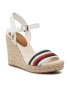 Tommy Hilfiger Еспадрили Corporate Wedge FW0FW07086 Бял - Pepit.bg