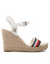 Tommy Hilfiger Еспадрили Corporate Wedge FW0FW07086 Бял - Pepit.bg