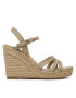 Tommy Hilfiger Еспадрили Essential Basic Wedge Sandal FW0FW07220 Бежов - Pepit.bg