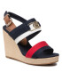 Tommy Hilfiger Еспадрили Essential Tommy High Wedge FW0FW06540 Тъмносин - Pepit.bg