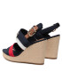 Tommy Hilfiger Еспадрили Essential Tommy High Wedge FW0FW06540 Тъмносин - Pepit.bg