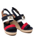 Tommy Hilfiger Еспадрили Essential Tommy High Wedge FW0FW06540 Тъмносин - Pepit.bg